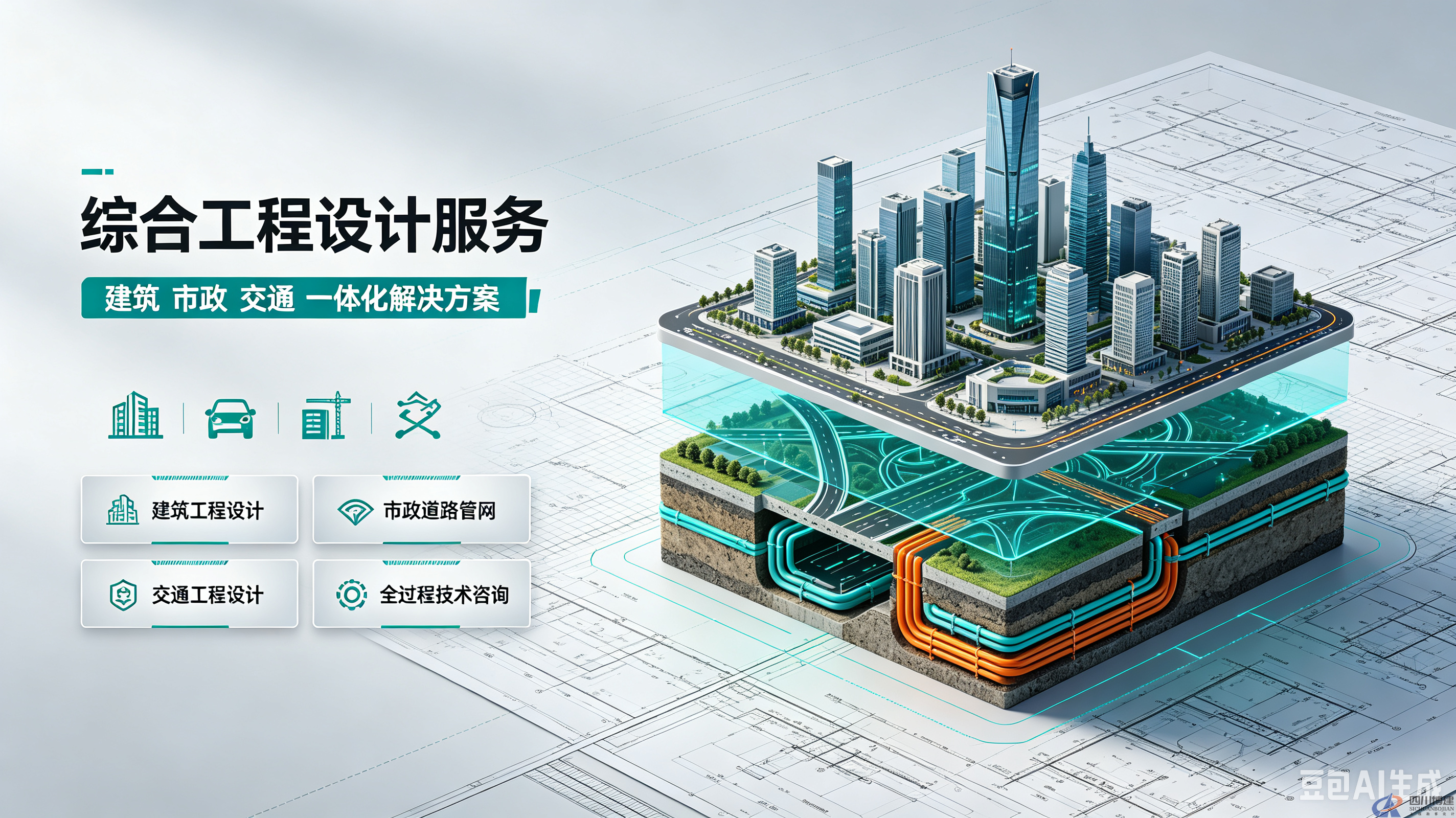 建筑、市政道路/管网、交通工程设计